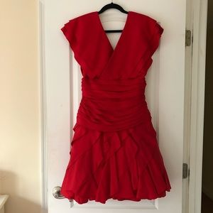 Red cocktail dress ... I.magnin Tadaski size 10